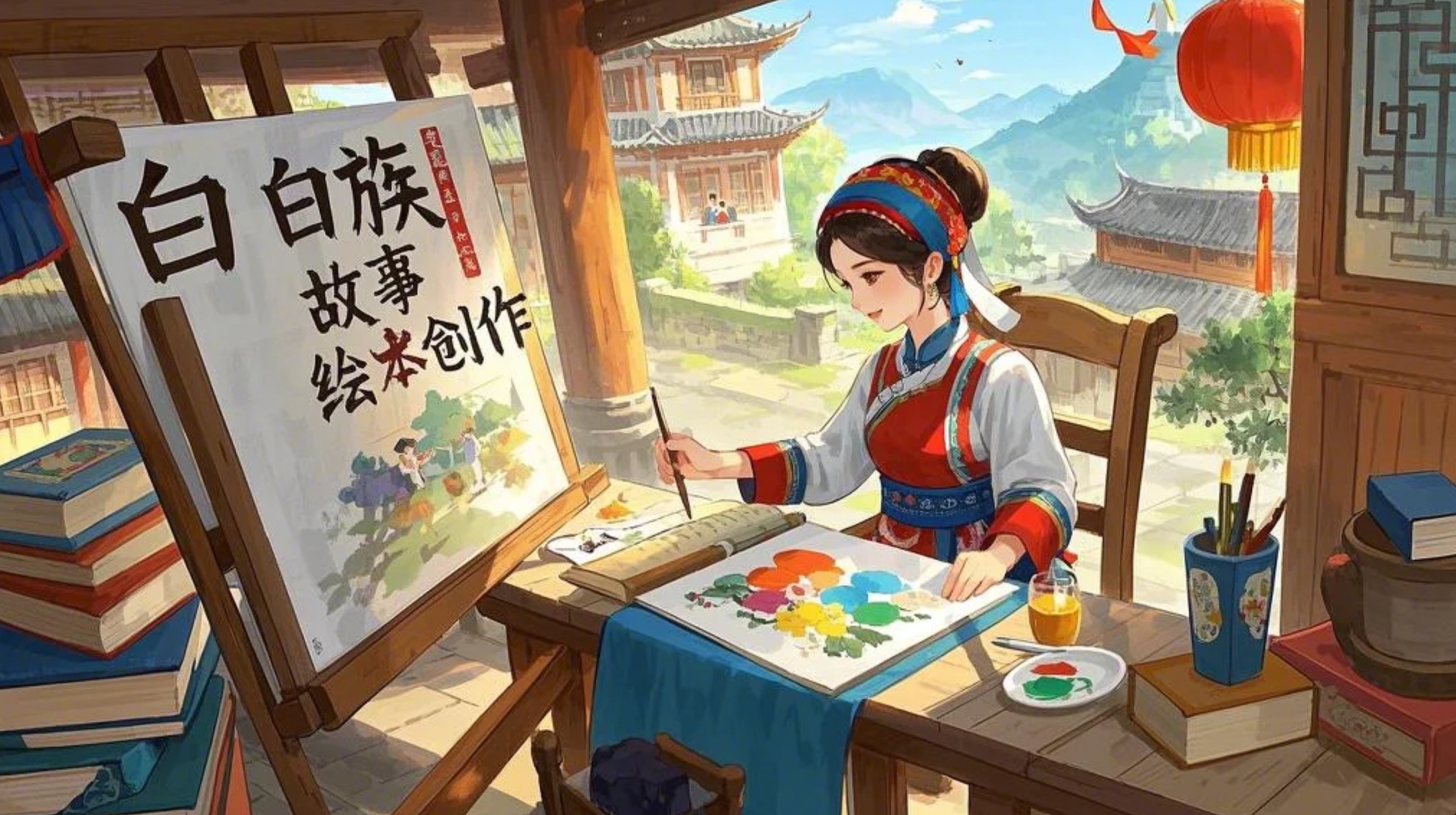 基于AI的白族绘本故事创作